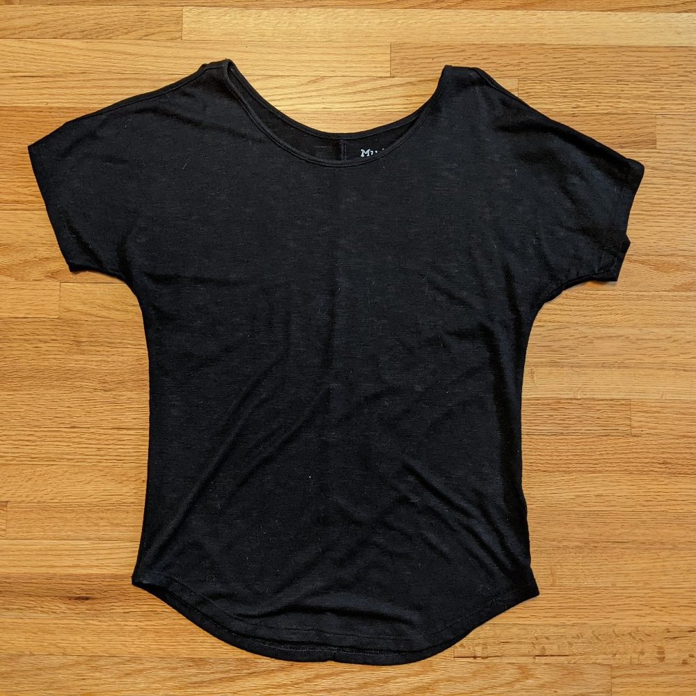 Mudd Black Cold Shoulder Top